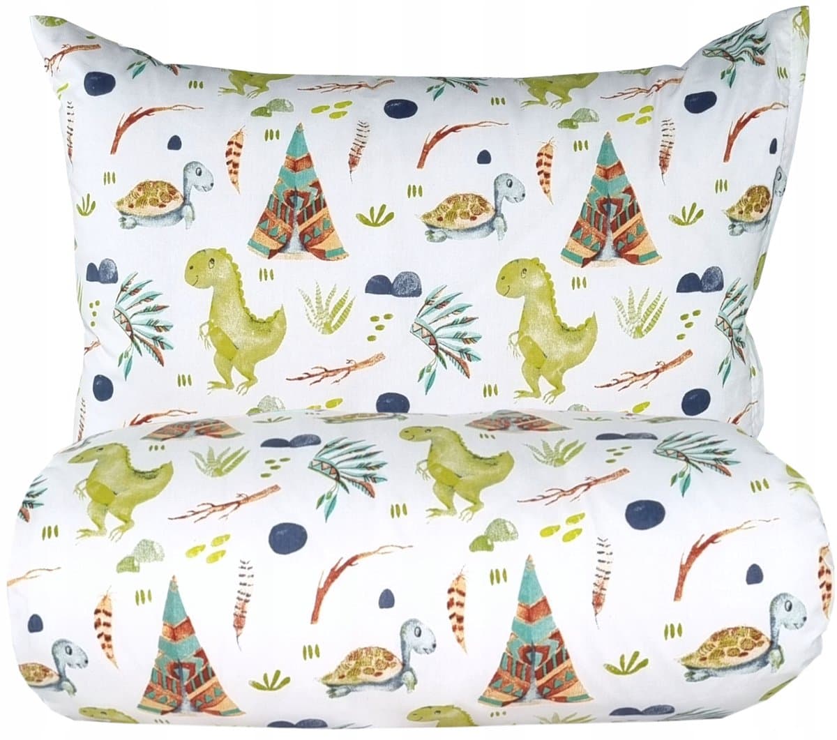 Dino kinderbeddengo 100x135 katoen - Avontuurlijke Dromen