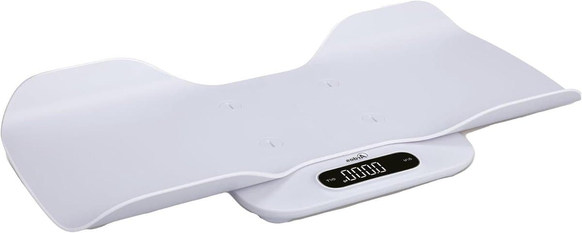 Baby Weegschaal - Persoonlijke Weegschaal - Groei Monitoren - Afneembare Tray - Tot 180 kg - Wit