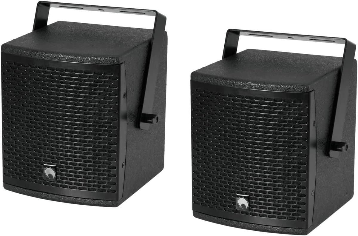 Satelliet Luidsprekers - Boekenplank Speakers - Muziek Luisteren - 6.5 Inch Woofer - 1 Paar - Zwart