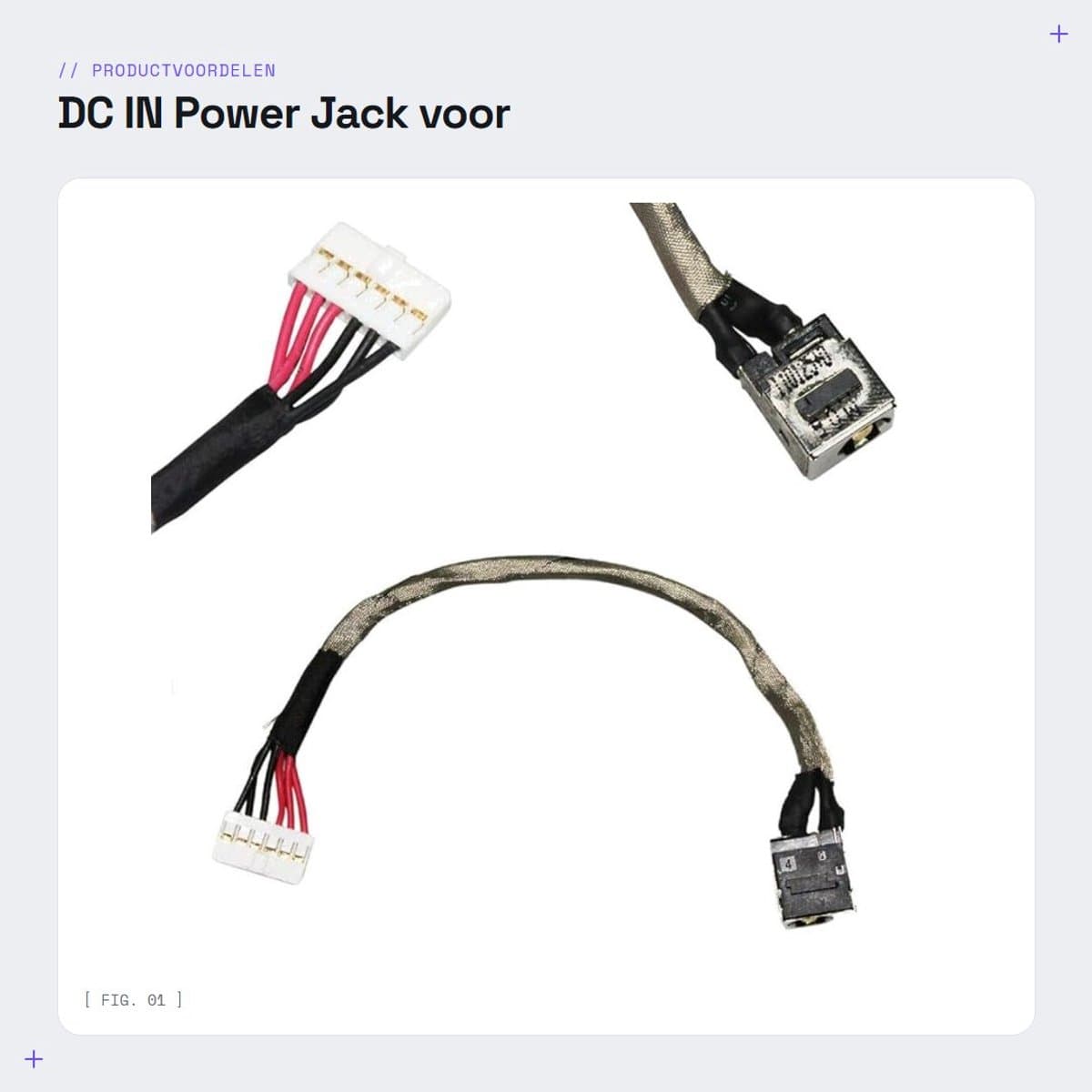 Solidchoice - DC IN Power Jack voor MSI Laptops en Notebooks