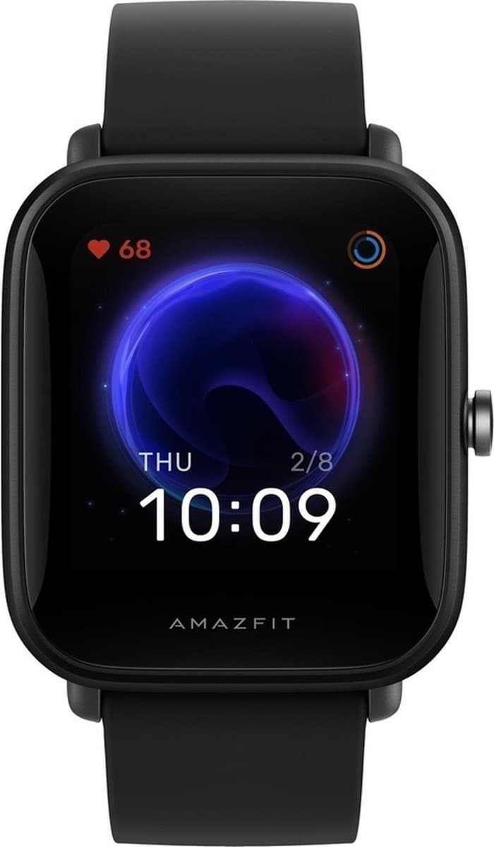 Xiaomi Amazfit Bip U Smartwatch - Zwart - Schermgrootte: 1.43 Inch 320 x 302 pixel - Compatibel met Android en iOs - Waterbestendig tot 50 meter (5 ATM) - Schermtype: LCD