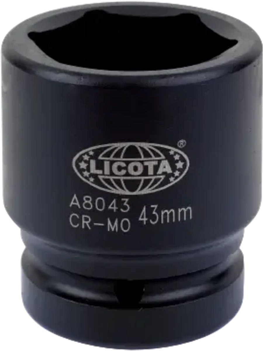 Slagschroefdop 1 inch 70mm kort - professionele kwaliteit
