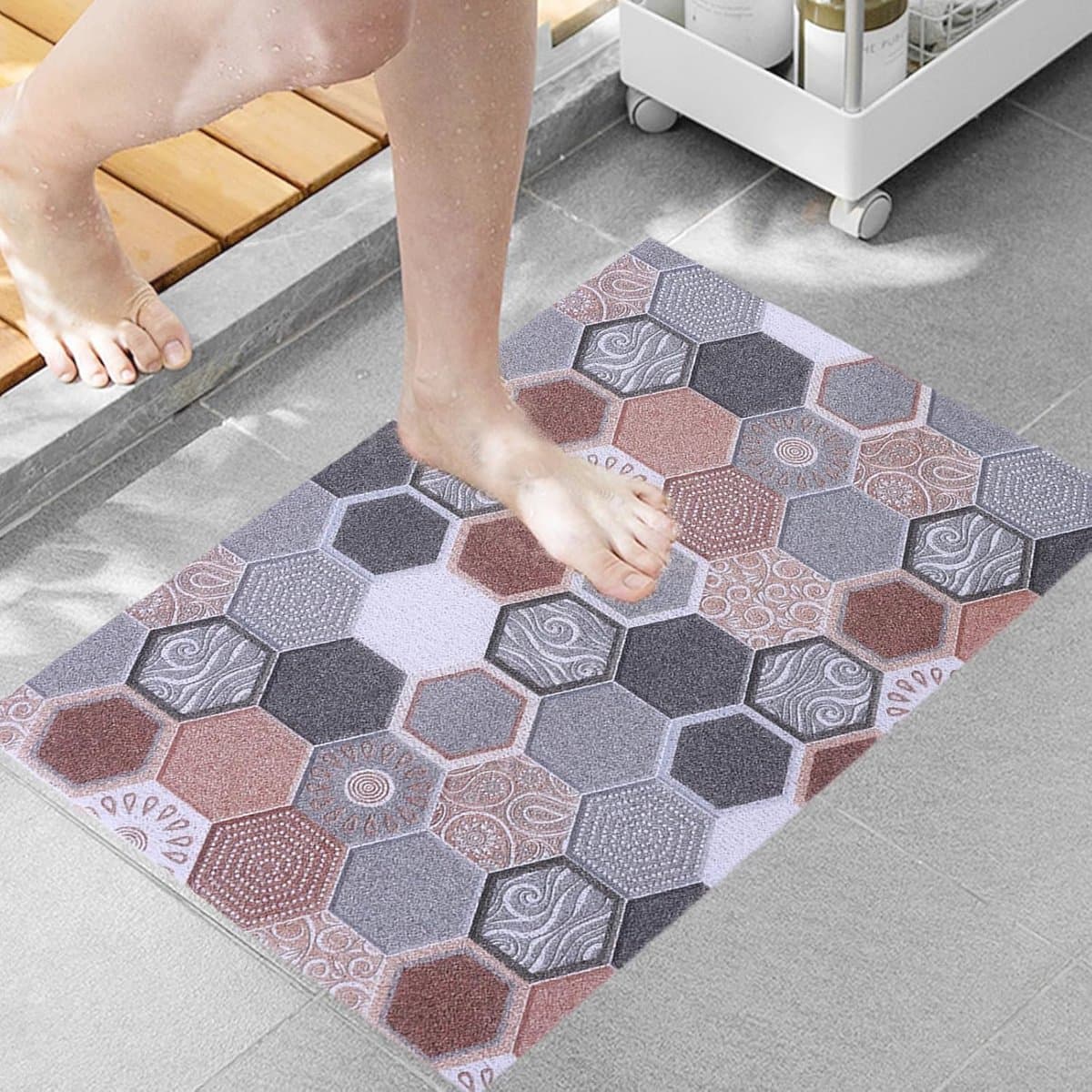 Comfortabele Antislip Douchemat - Sneldrogend PVC Badmat voor Veiligheid en Comfort