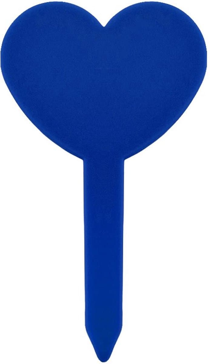 CombiCraft hartvormige steeketiketten 46x82mm blauw - per 100 stuks
