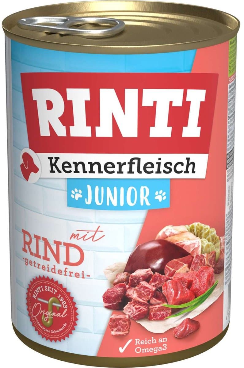 Rinti - Kennerfleisch Junior 12x400g - Rundvlees