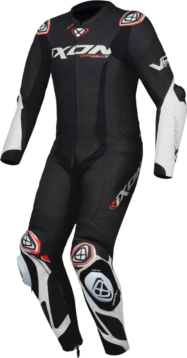 Ixon Vortex 3 Zwart Wit 1-Delig Motorpak - Racepak