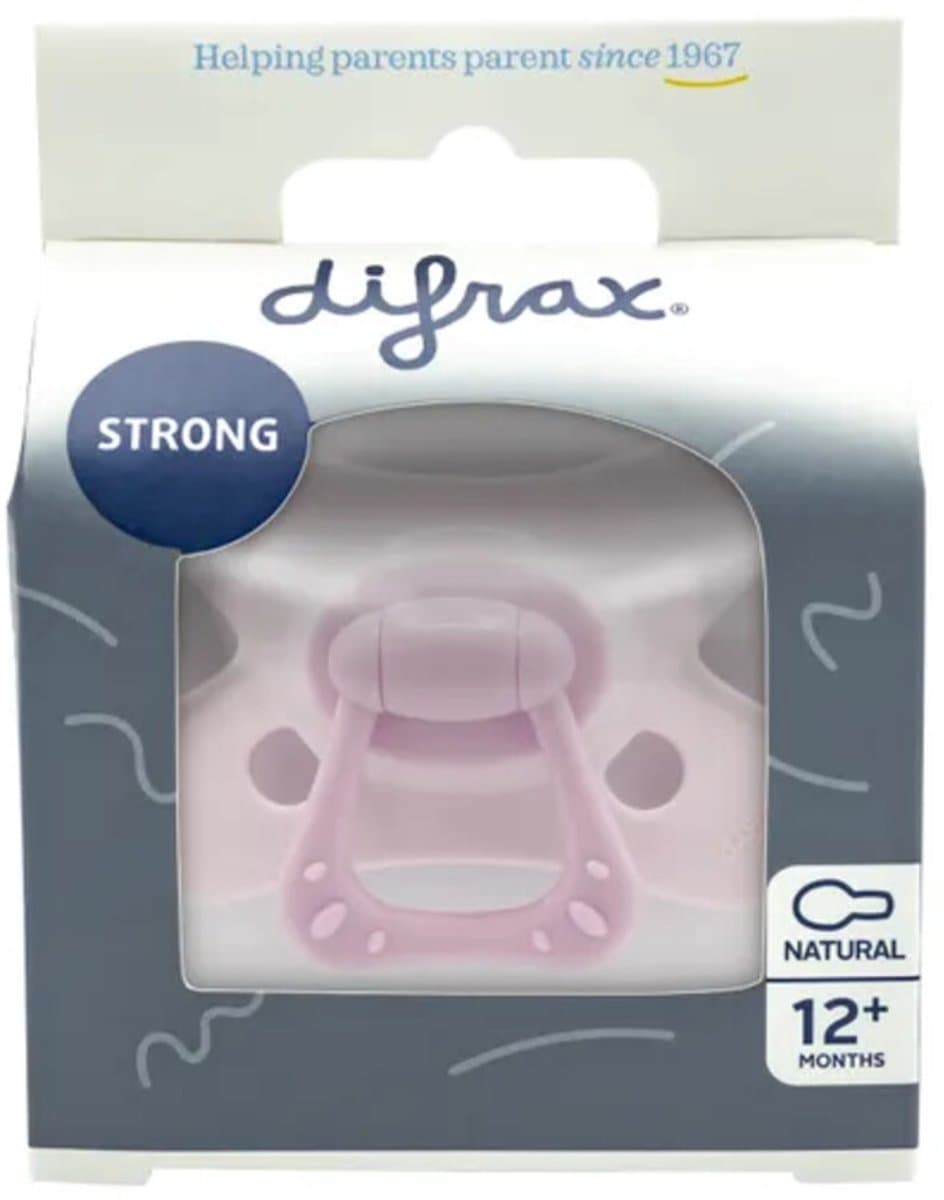 Difrax Fopspeen Natural 12+ mnd Rose -