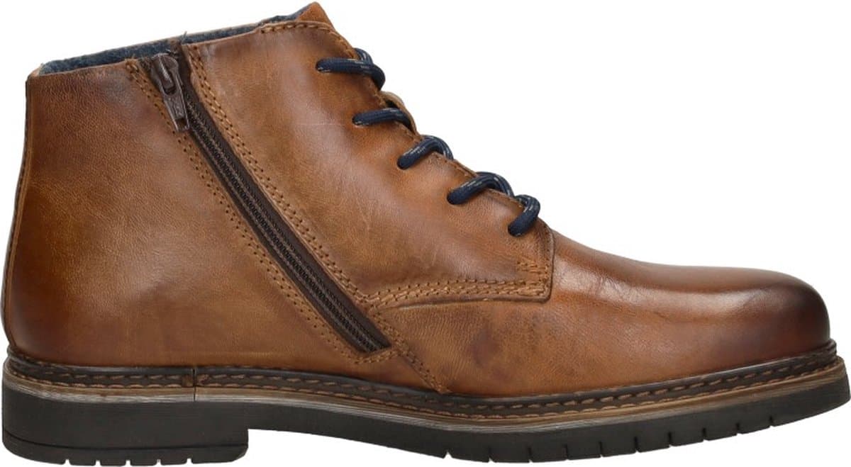 Bugatti Barton Comfort Veterschoenen Hoog - Cognac - Maat 42