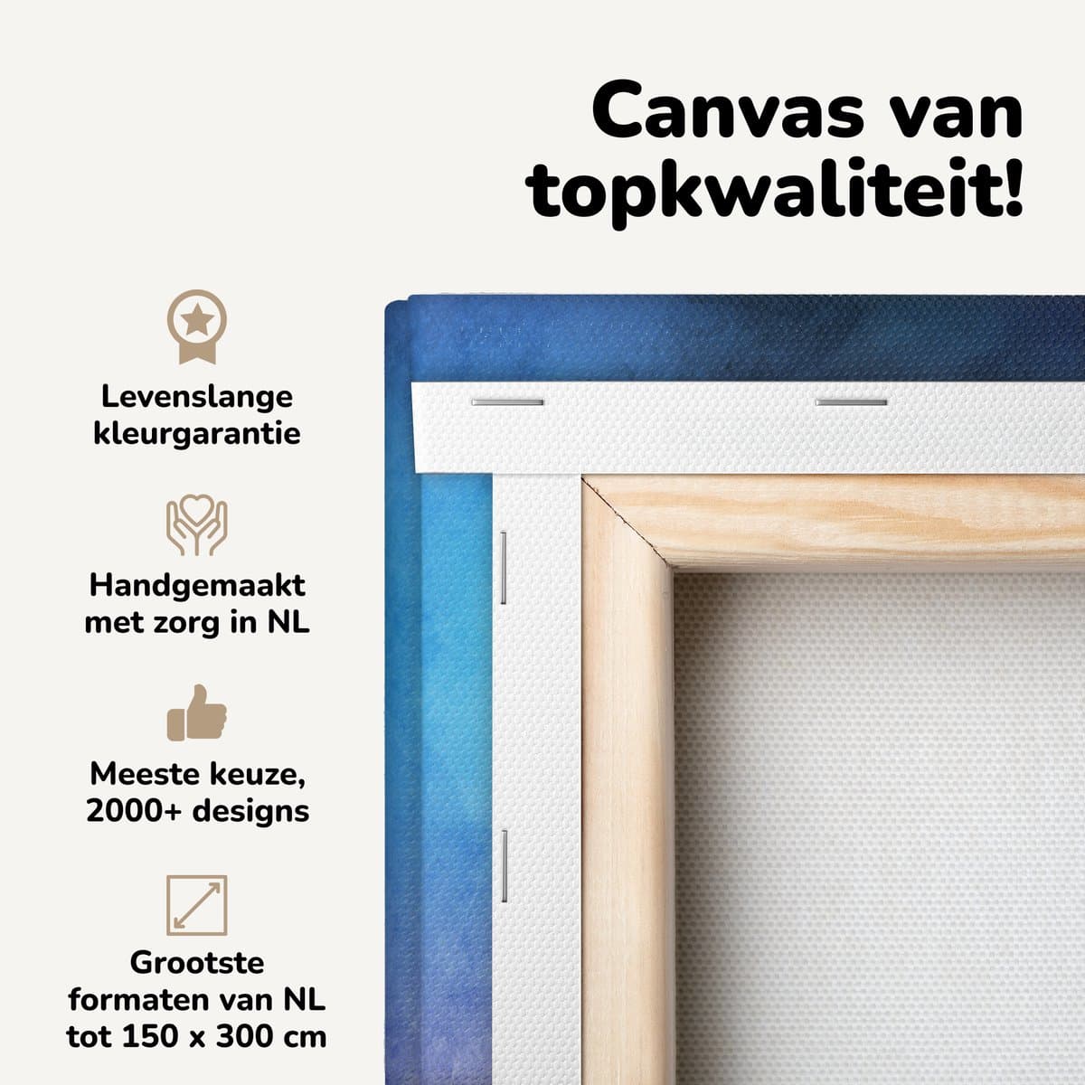 Canvas schilderij 20x30 cm - Wanddecoratie Waterverf - Paars - Blauw - Abstract - Muurdecoratie woonkamer - Slaapkamer decoratie - Kamer accessoires - Schilderijen op canvas