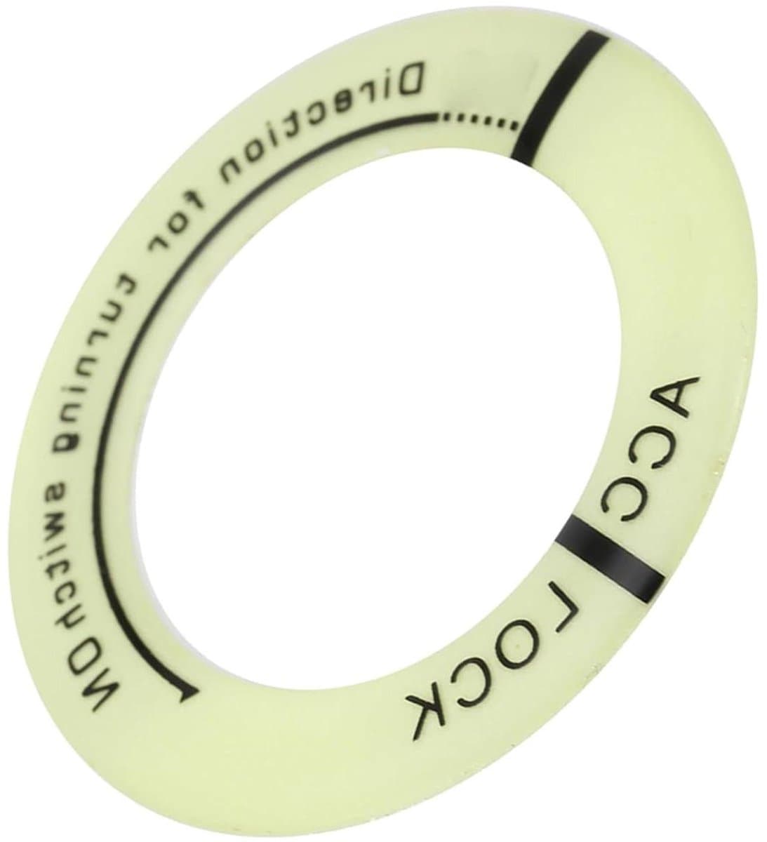 Contactslot Cover - Sleutelhanger Decoratie - Voertuig Personaliseren - Lichtgevend Groen - Universeel - Zwart