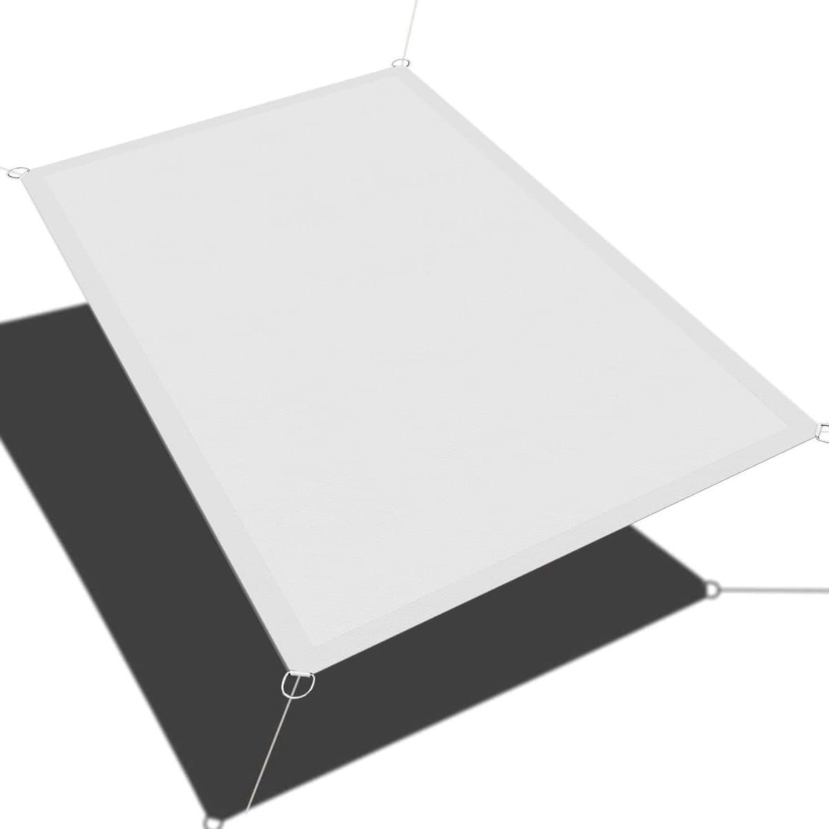 Schaduw Zeil Zonnescherm - Schaduwdoek Zonnedoek - Buiten Zonnen - Waterdicht Uv-Bescherming - 250 x 500 cm - Wit