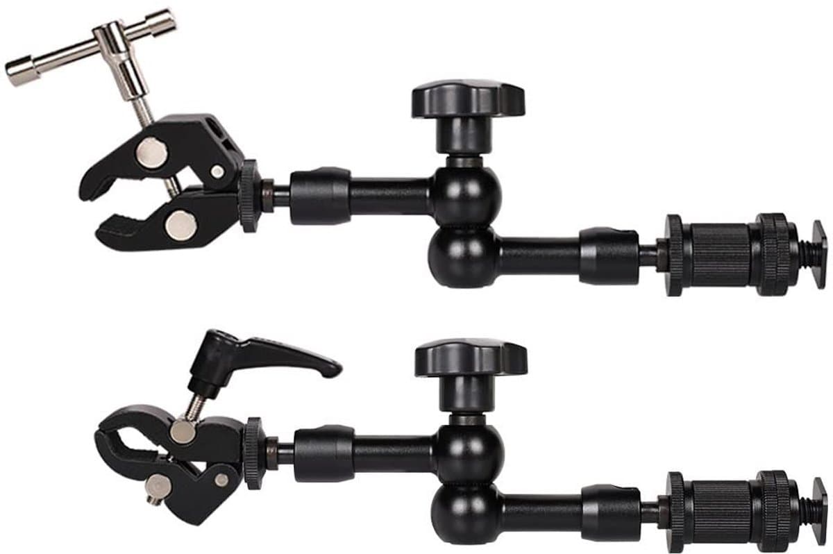 Allecto - Magic Arm - Verstelbare Wrijving Arm - Lichtgewicht en Duurzaam - 11 Inch - Geschikt voor Flash, LED Licht en Monitor - Aluminium