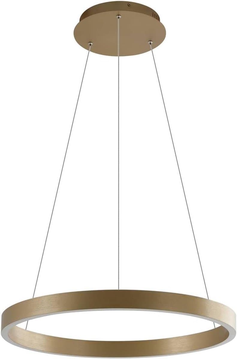 Slimme hanglamp - Moderne verlichting - Woonkamer verlichten - Instelbare lichtkleur - 60x60x250 cm - Goud