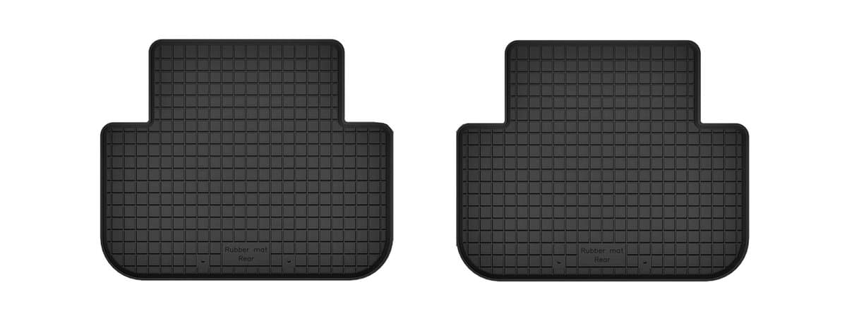 Wielganizator Hyundai i40 - Achterste Rubberen Matten - 1,5 cm Rant - BasicProtect
