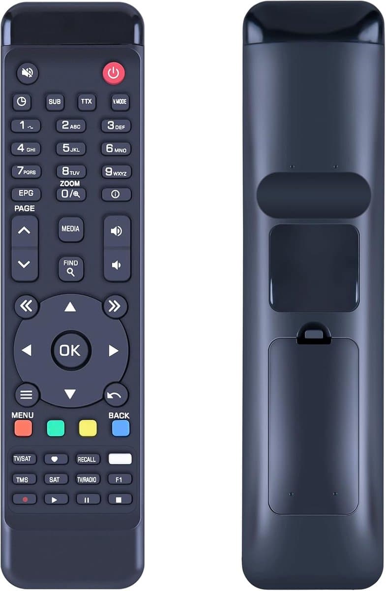 Vervangende Afstandsbediening - Universele Controller - Ontvanger Bediening - Directe Installatie - 10 Meter Bereik - Zwart