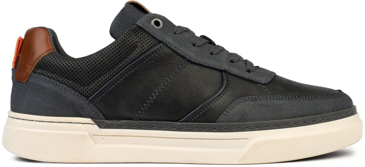 Bufflox rome sneakers heren navy leer