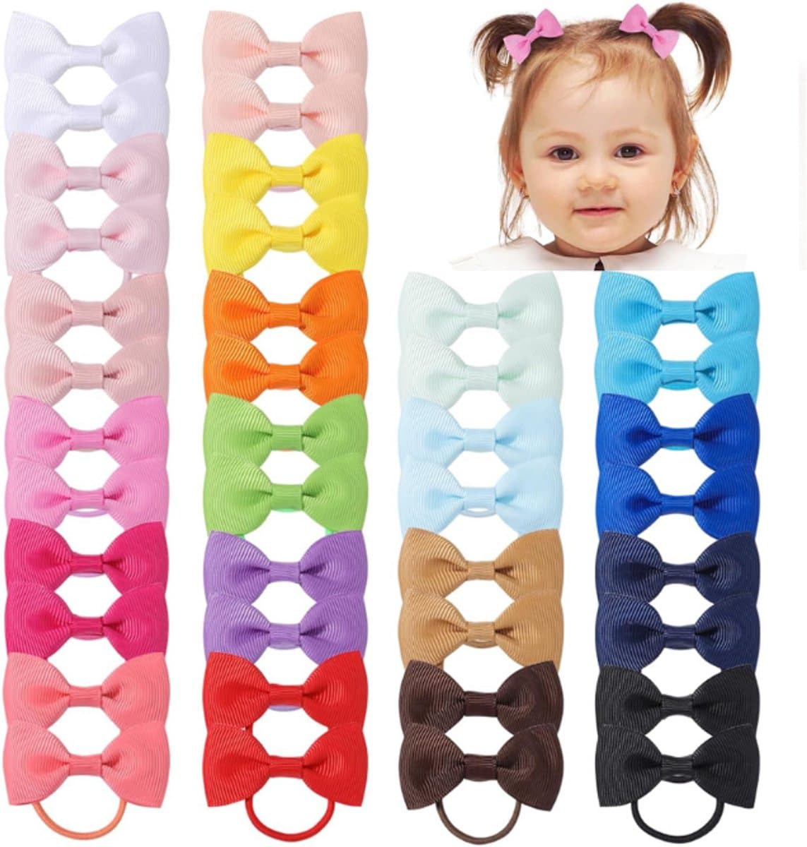 CLVP® Haarelastiekjes Meisjes - Haaraccessoires Meisjes - Kinder Haarelastiekjes