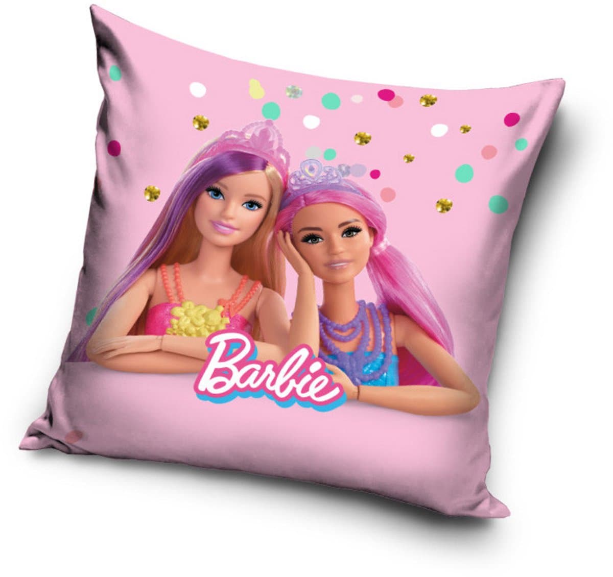 Barbie Friends Velours kussenhoes 40x40 cm
