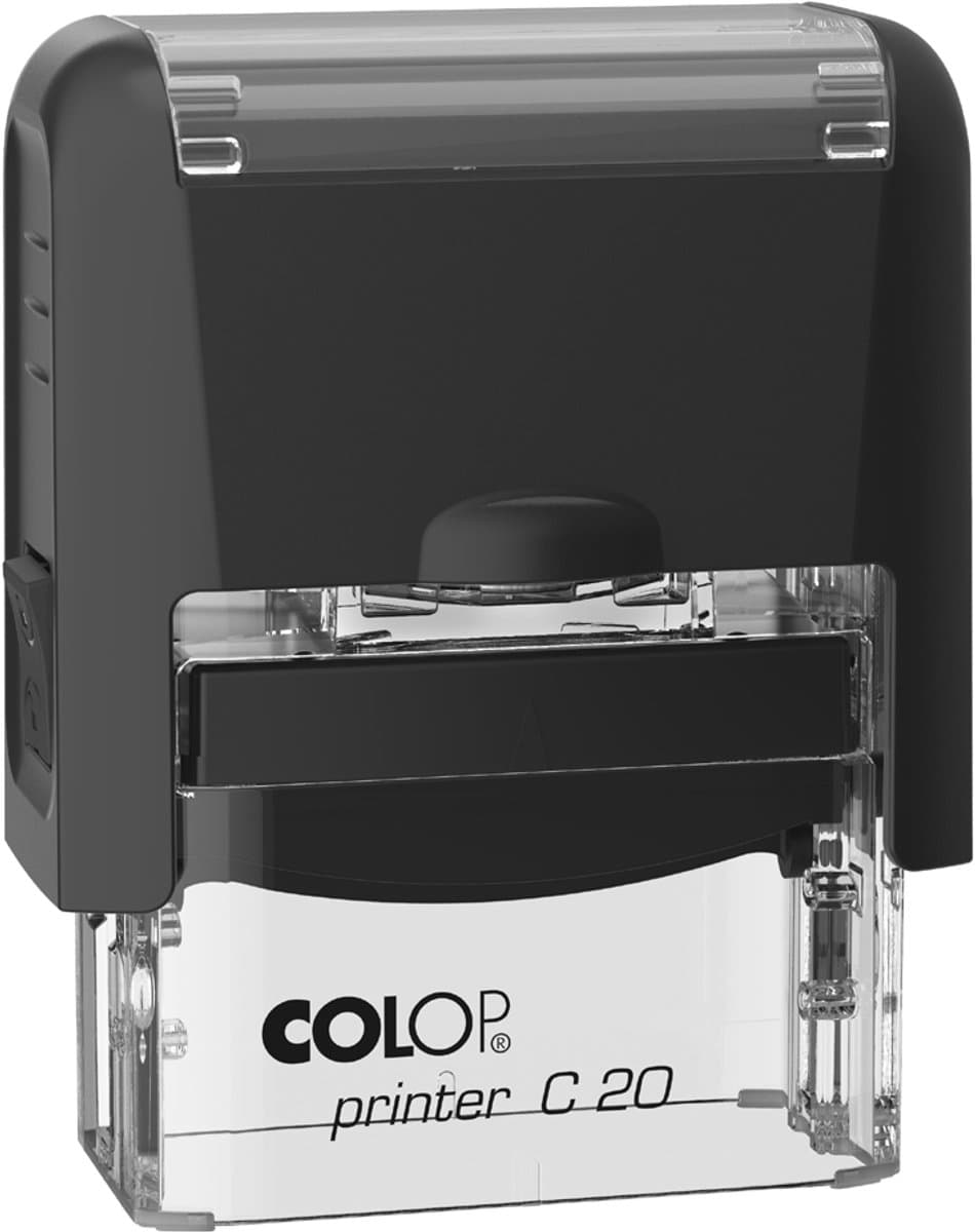 COLOP Tekstampdrukker C20, 4-regelig, zwart