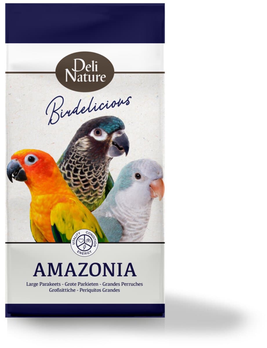 Deli Nature Birdelicious Grote Parkieten Amazonia - 4 x 2,5 kg - Voordeelverpakking
