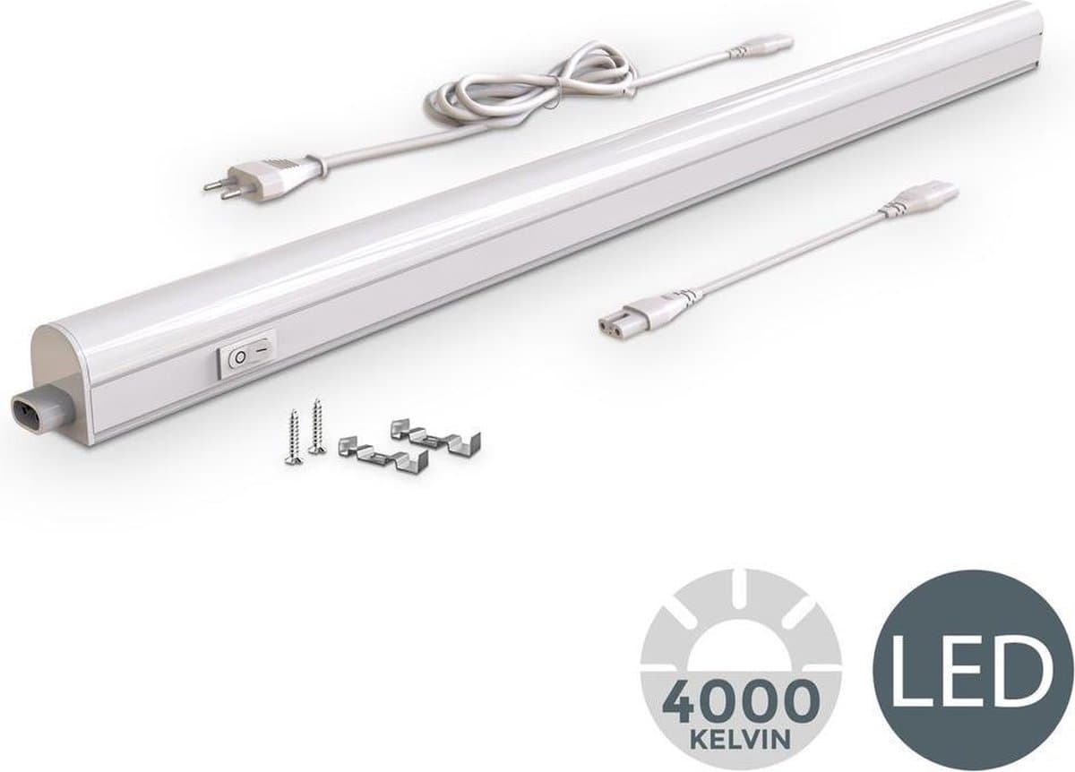 B.K.Licht - LED Keukenverlichting - onderbouwverlichting - keukenverlichting - l:87.3 cm - 4.000K - 1.200Lm - 15W LED