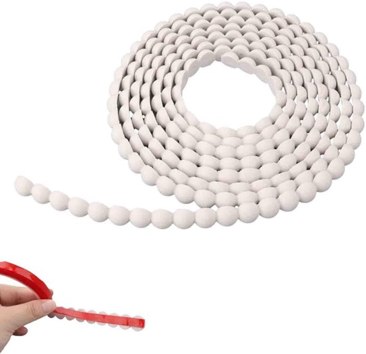 Flexibele Tafel, 2.95m Zelfklevende Wand Sling Zelfklevende Witte Kitstrip Voor Spiegel Tafel Achterwand Tegelrand Plafond Kast TV Wand Doe-Het-Zelf Huisdecoratie En Bescherming