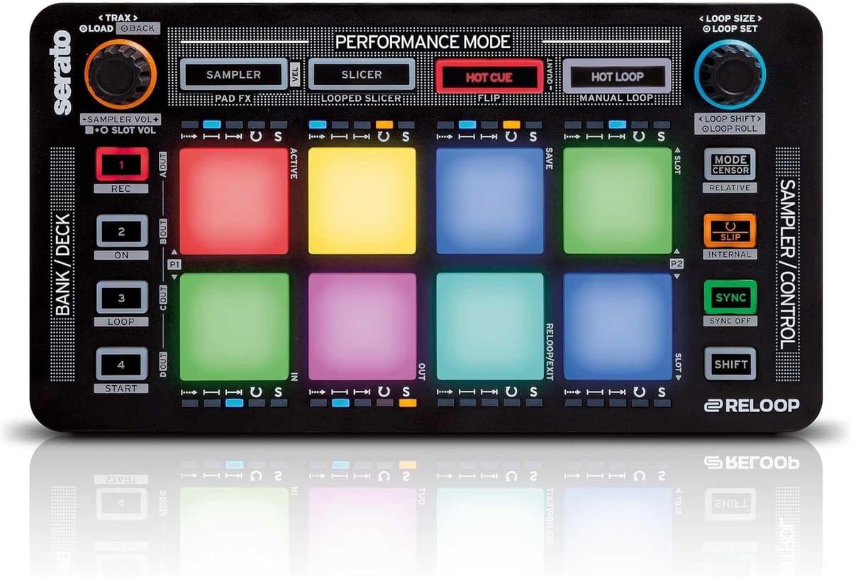 DJ Controller - Pad Controller - Muziek Maken - 8 RGB Performance Pads - Compact Design - Zwart