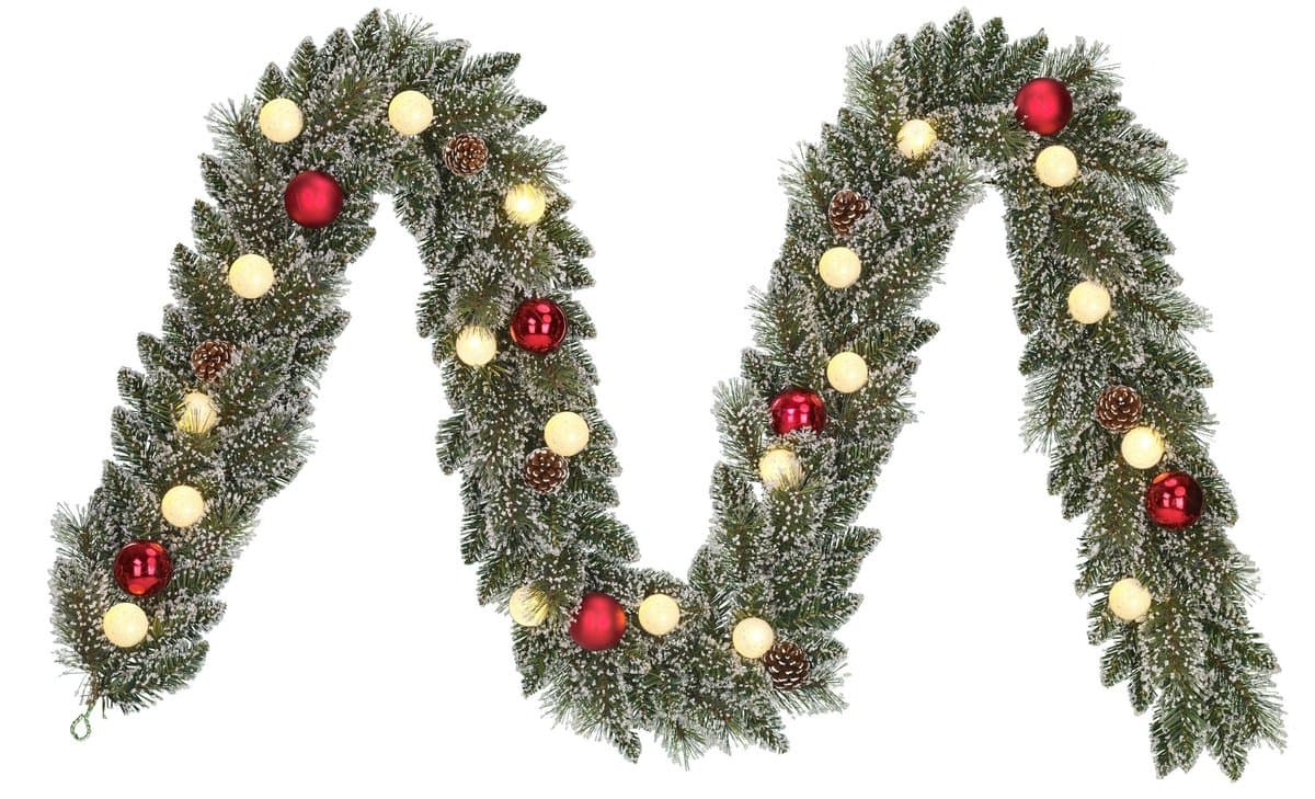 Black Box Trees Kaprun Guirlande met LED Verlichting en Timerfunctie - L270 x Ø25 cm - Groen