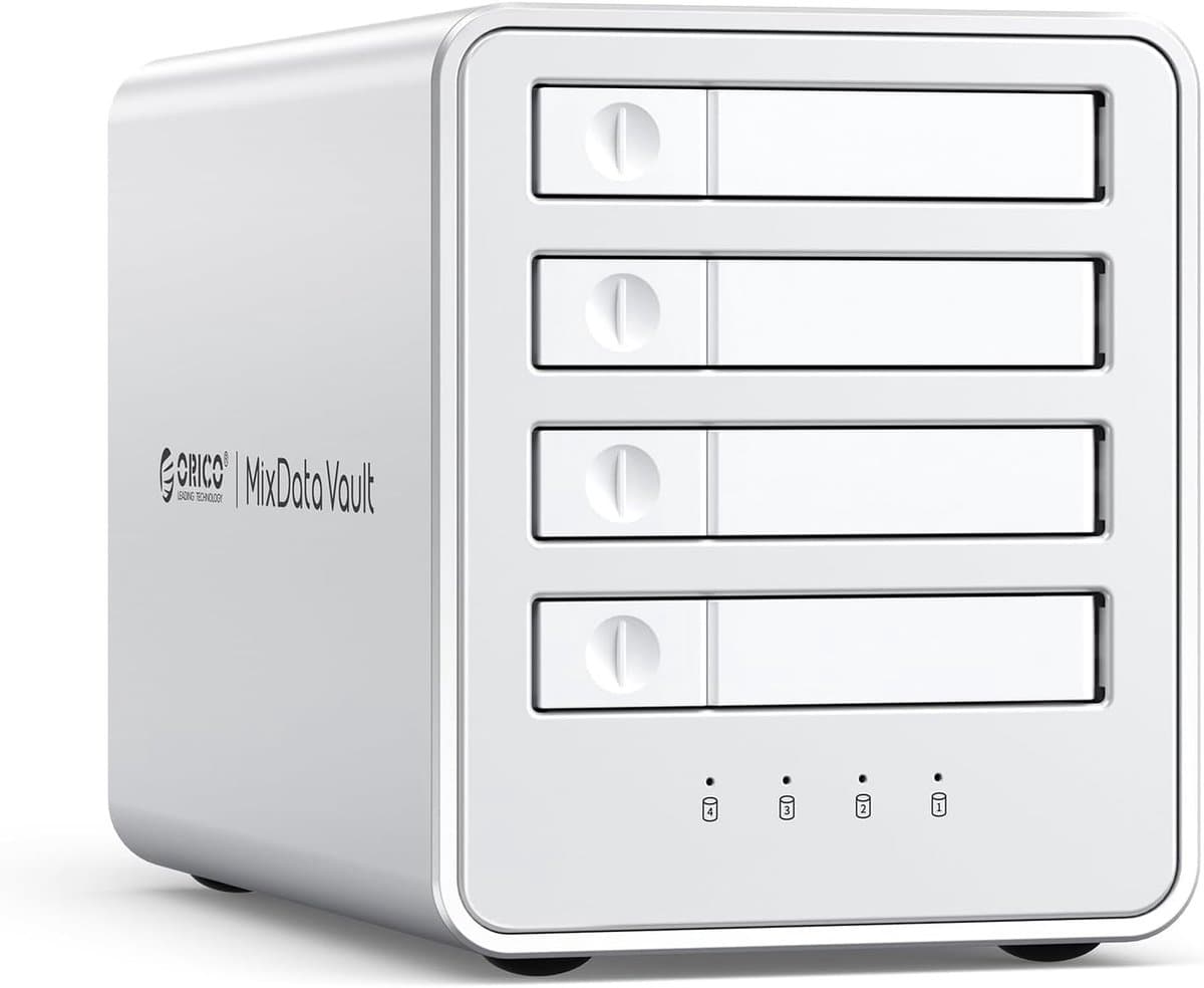 Externe 2.5 inch hard drive behuizing voor NVMe M.2 SSD met 40Gbps snelheid en 32TB opslagcapaciteit voor 4K/8K videobewerking