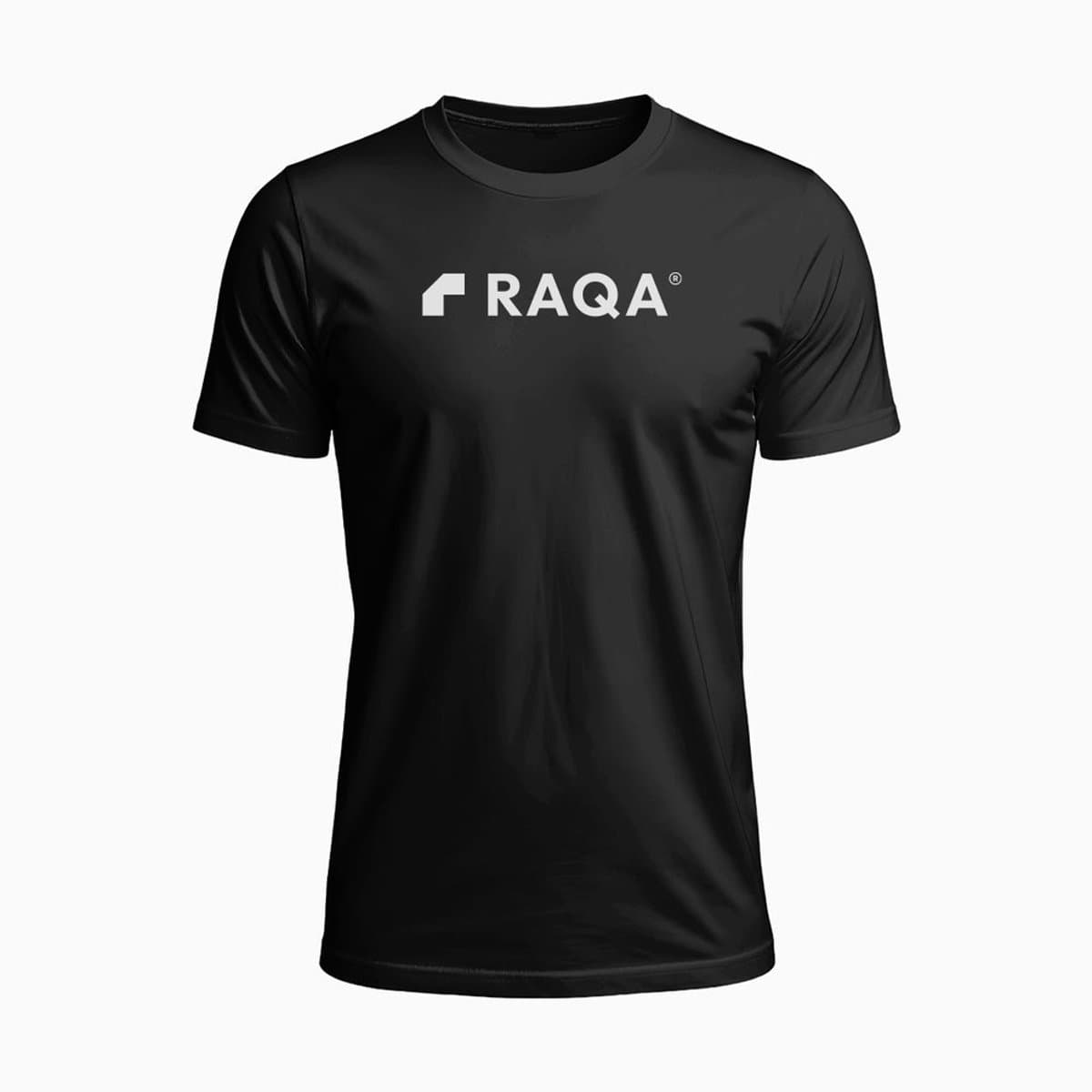Raqa ® Padel Shirt - Veloz - Sportshirt - Tennis shirt - Fitness shirt - Heren - Sneldrogend Sportshirt - Ademend - Lichtgewicht - L - Zwart
