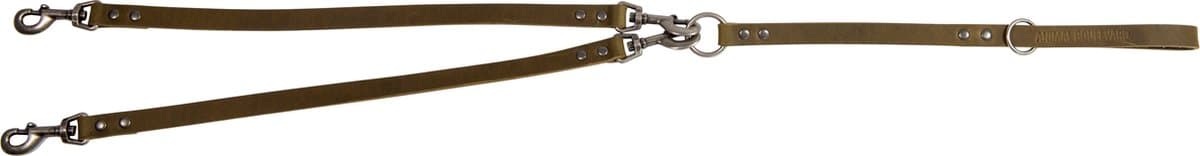 Animal Boulevard Ab30177 - Hals- En Leibanden - Hond - Ab Country Leather 2-honden Lijn Olijf-12mmx70cm - Maat: 12mmx70cm - 200134