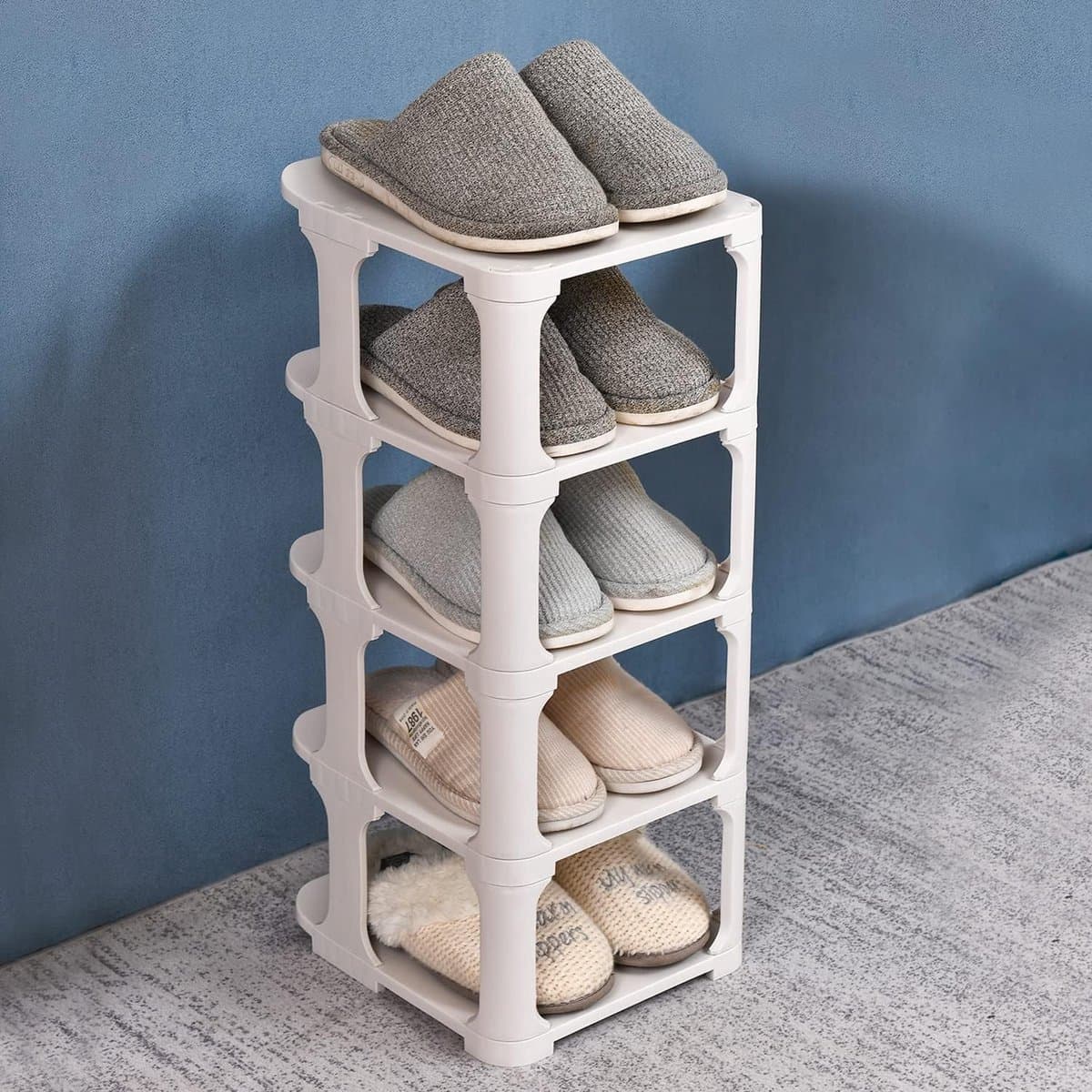 Stunq® Ruimtebesparende Modulaire Schoenenrek Organizer voor Hal, Slaapkamer en Entree, Met Eenvoudige Montage en Aanpasbare Indeling