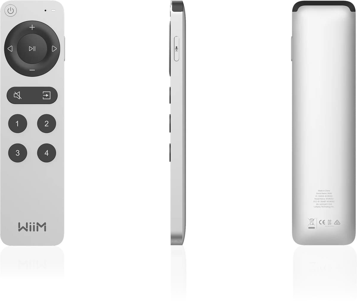 WiiM Voice Remote 2 afstandsbediening Bluetooth Audio Drukknopen