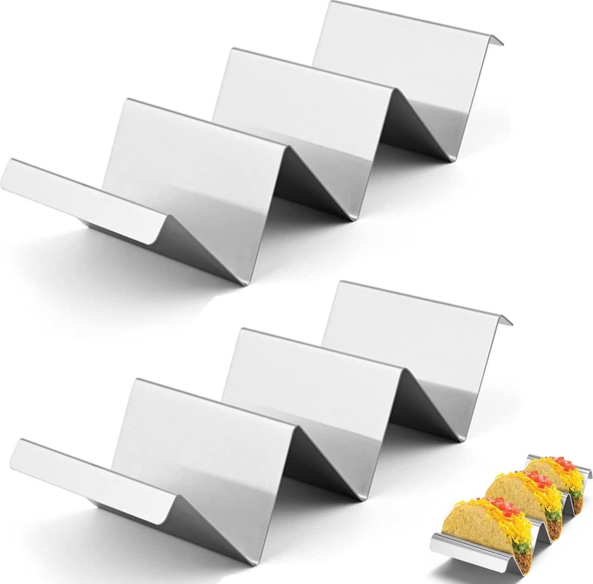 Selbro ® Taco Houder Set van 2 Stuks voor Perfecte Maaltijdpresentatie