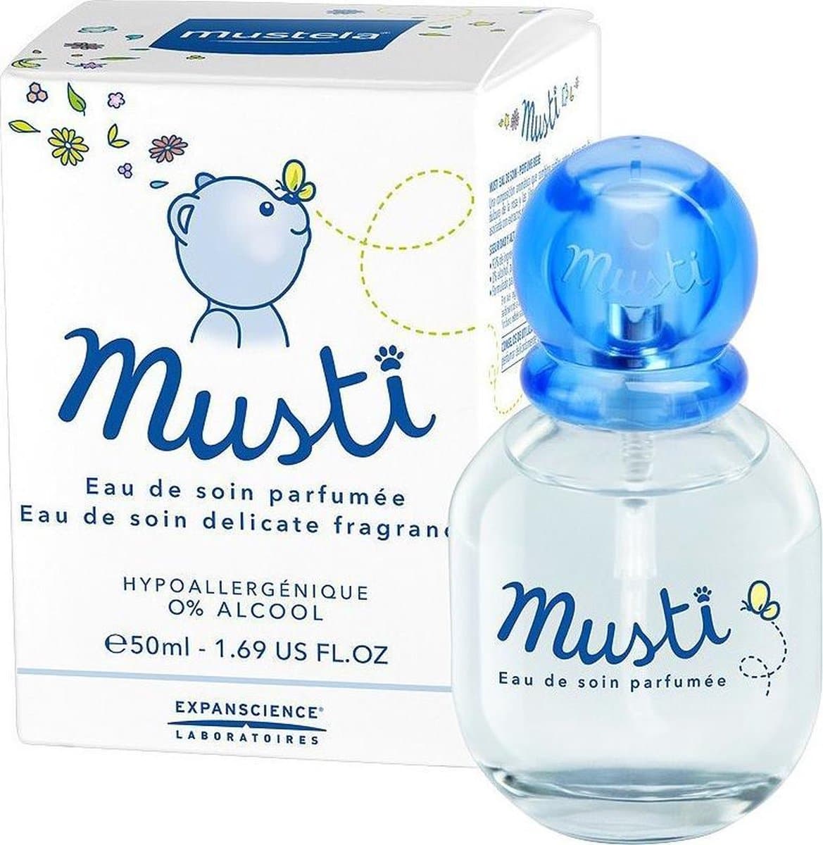 Mustela musti geparfumeerd verzorgingswater 50 ml