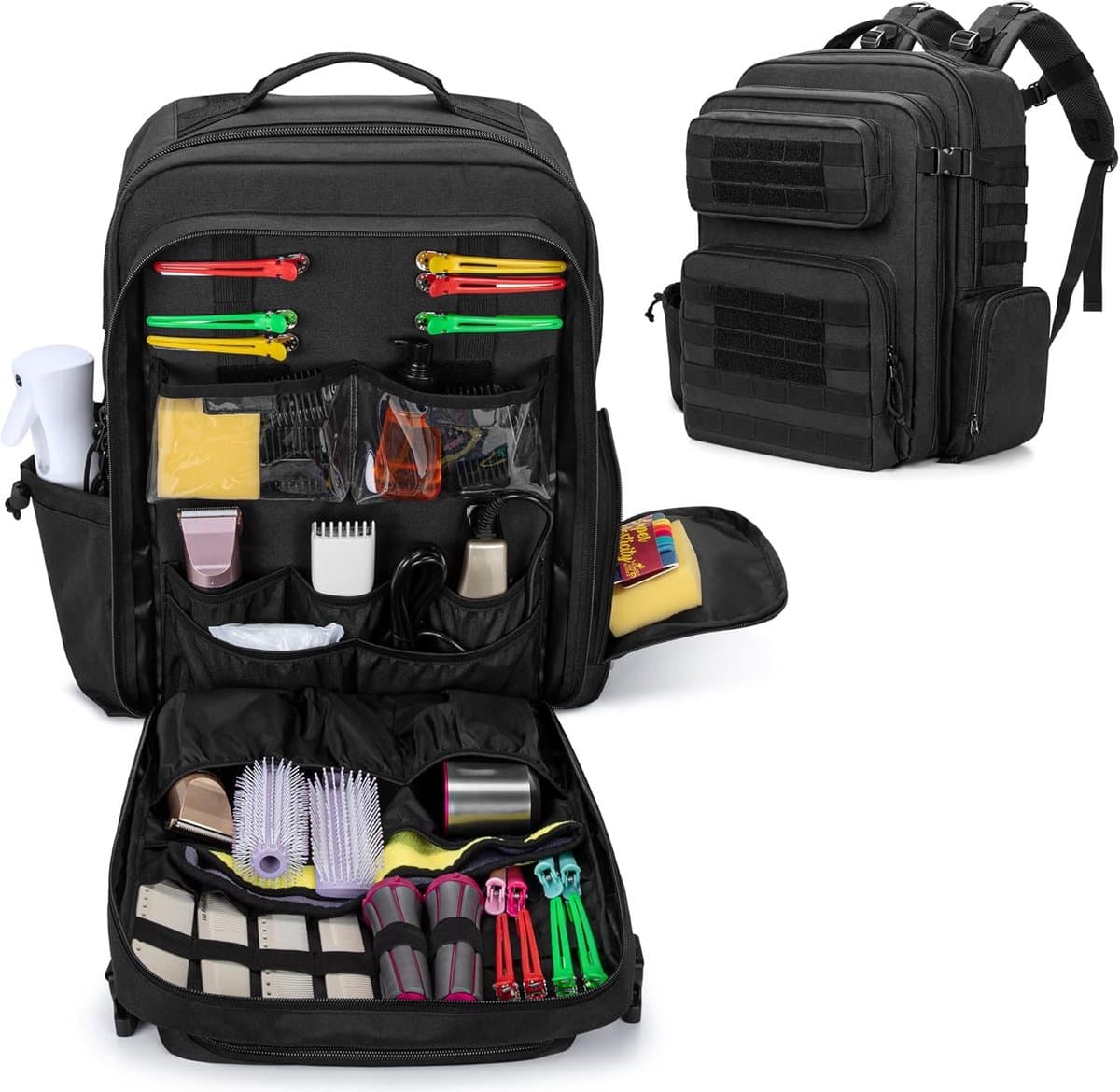 Kapperskoffer - Kapperstas - Visagie - Cosmetica Organizer - Zwart