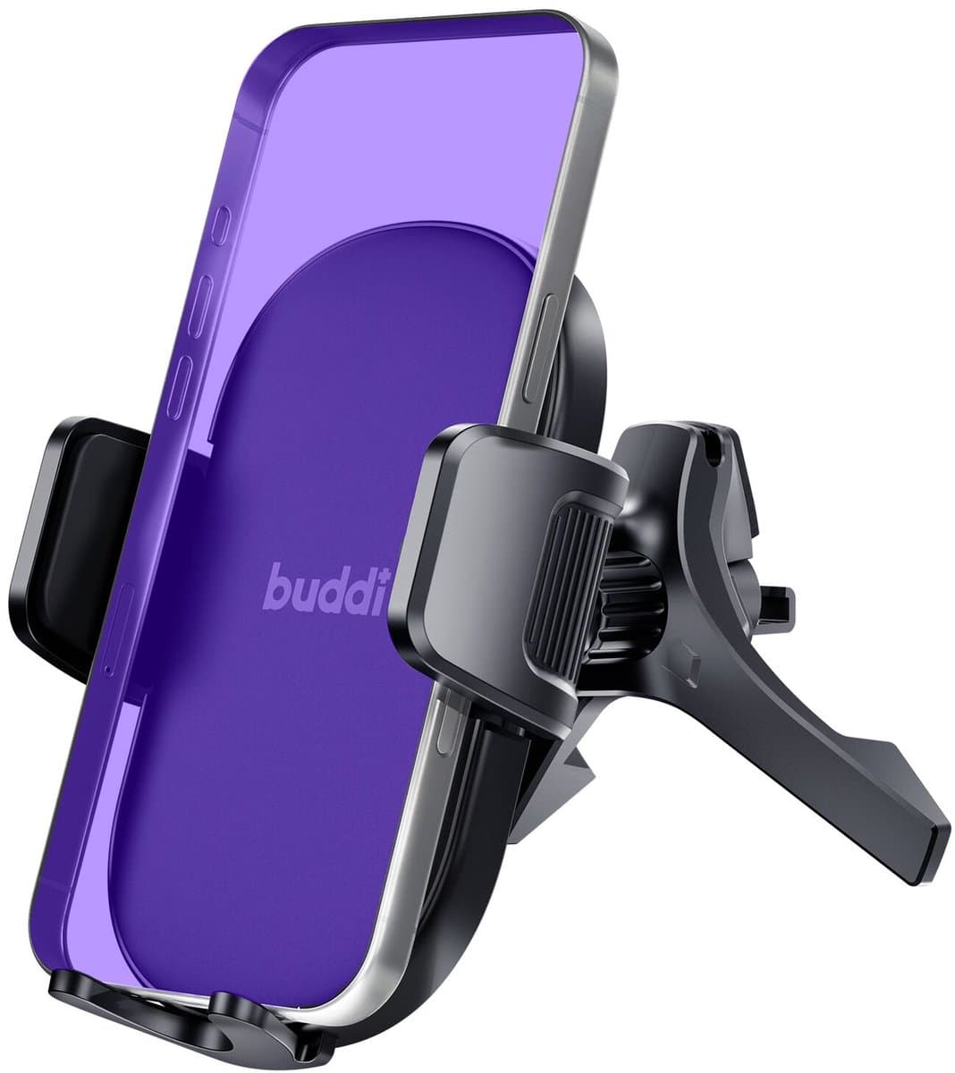Buddi Way 2 Telefoonhouder Auto Ventilatierooster met Klem - Universeel - Autohouder Verstelbaar en 360° Draaibaar - Geschikt voor o.a iPhone, Samsung en andere smartphones