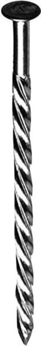 Schroefnagels Verzinkt - Spijkers met Draad - Vastzetten Materialen - Met Koord Schroefdraad - 3x35 mm - Zilverkleurig
