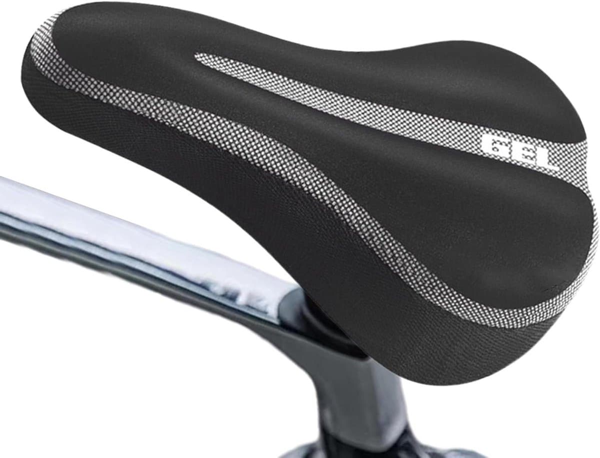 Fietskussen - Zadelhoes - Comfortabel Fietsen - Waterdicht Lichtgewicht - 30 x 16 cm - Zwart