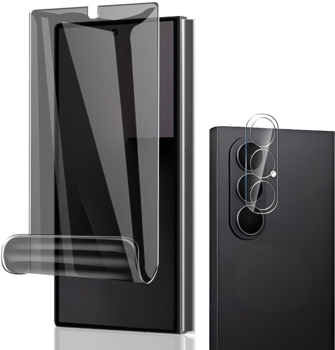 Dailygoods - TPU Privacy Displaybeschermfolie voor Galaxy Z Fold 7 met Camera Glas