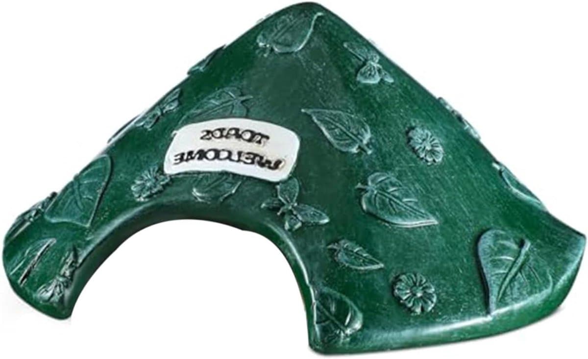 Mushroom Huis - Kikkerhuis Tuin - Beschermend Verblijf - Weerbestendig Hars - 20x10cm - Groen