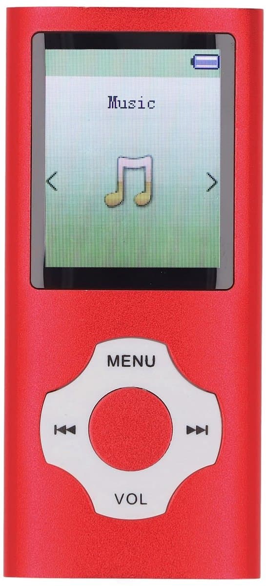 Dailygoods - 128GB Draagbare MP3 MP4 Speler met Bluetooth en WiFi (rood)