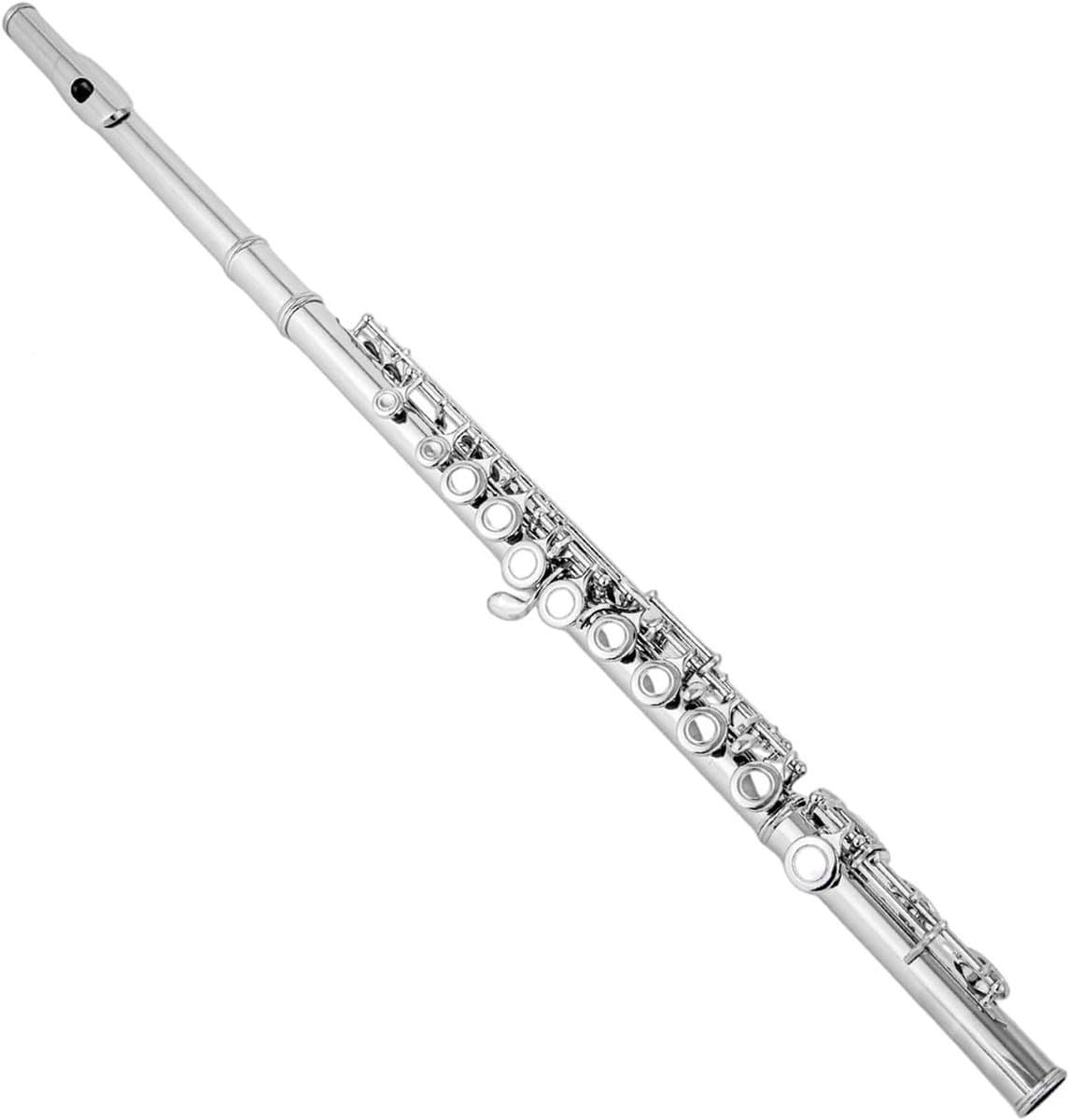 Muziek Instrument - Dwarsfluit - Muziek Maken - 16 Gesloten Gaten - C Toon - Vernikkeld Zilver