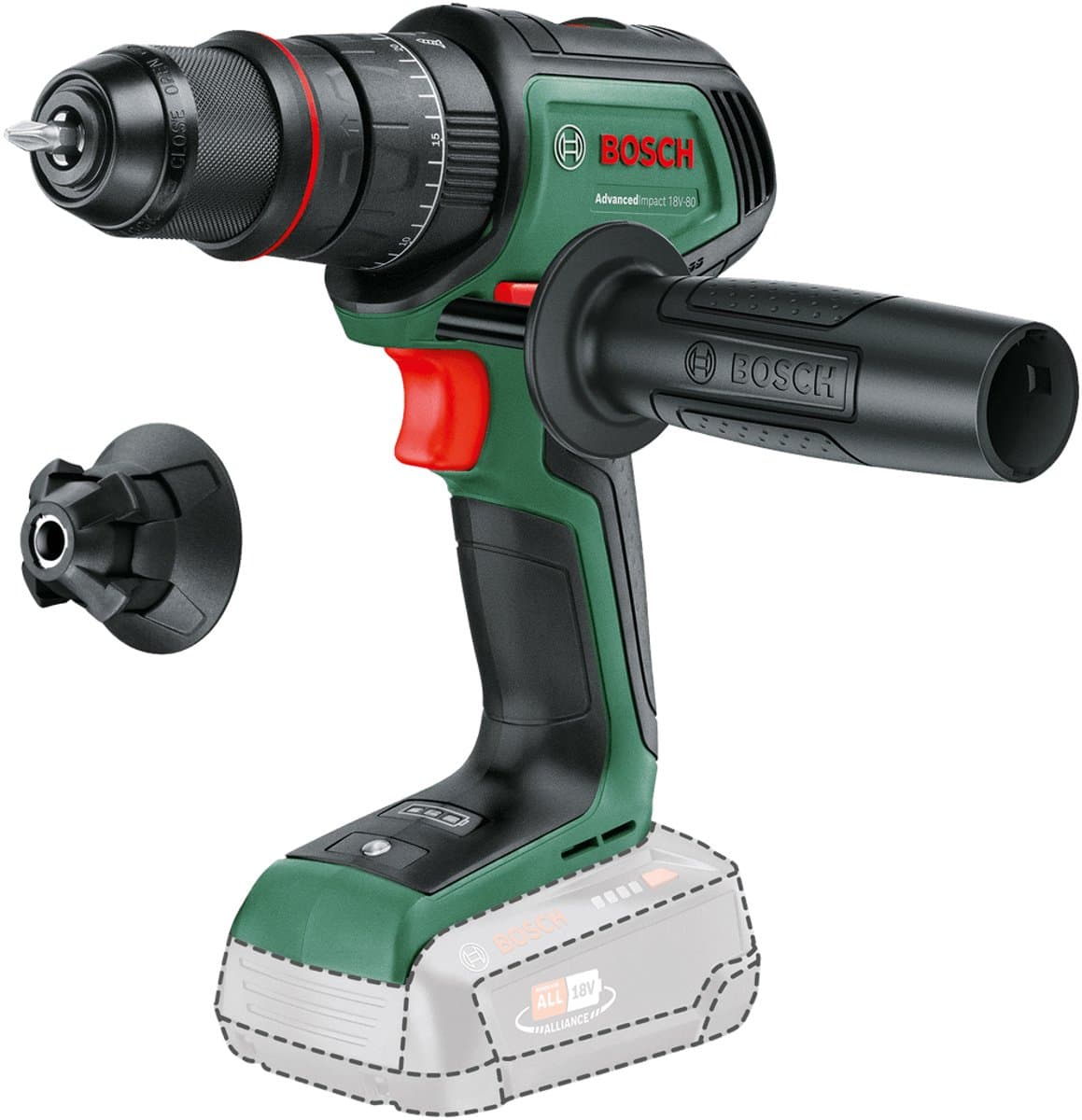Bosch AdvancedImpact 18V-80 QuickSnap (zonder accu)