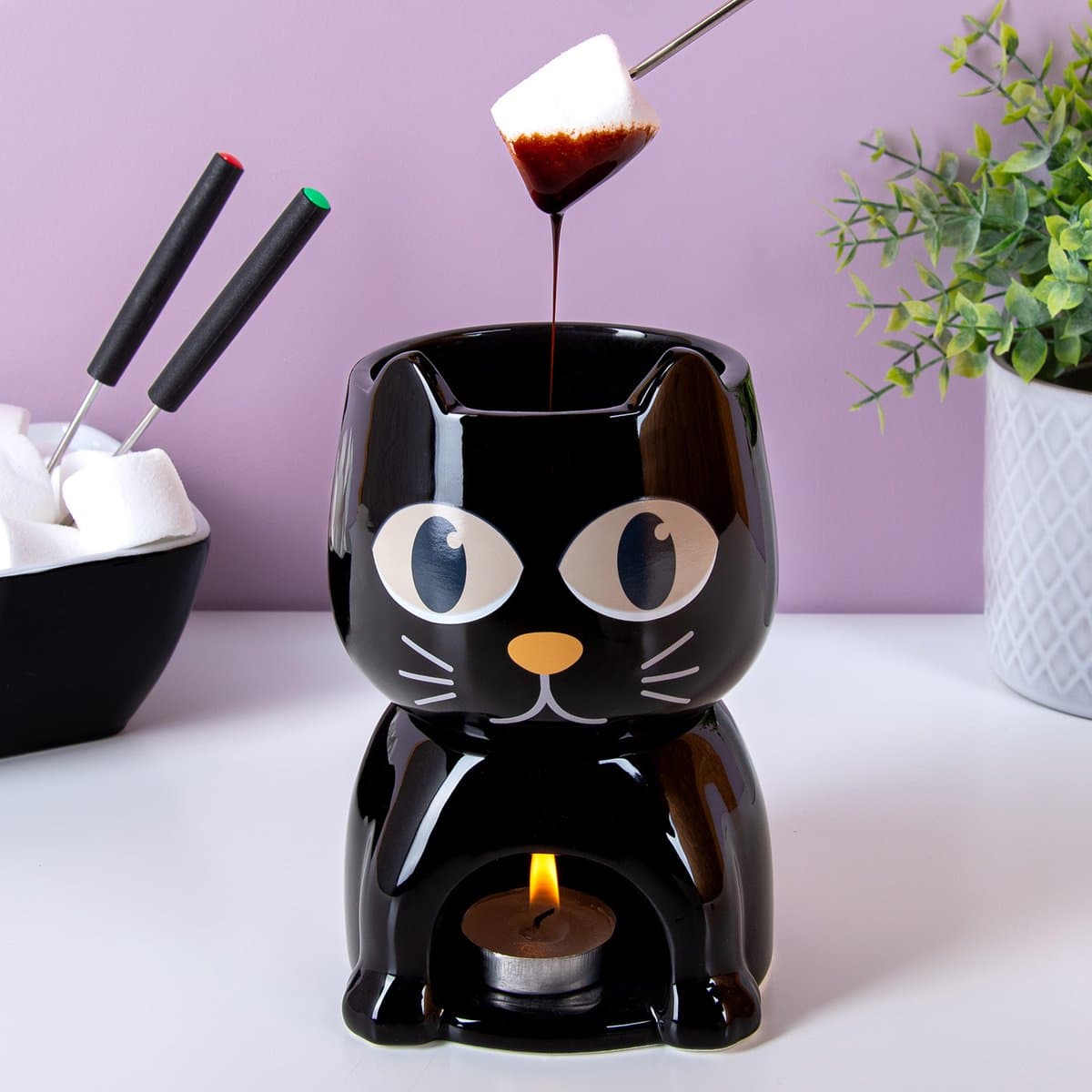 Warmtegevoelige Kat Fondueset van Invotis