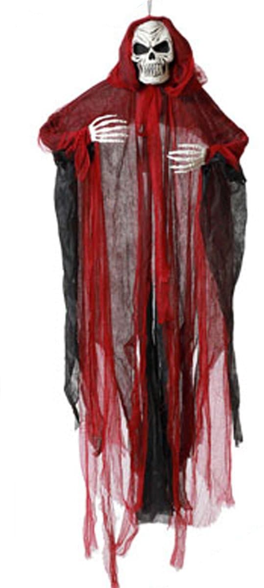 Halloween/horror thema hang decoratie - spook/skelet/geest - enge/griezelige pop - 165 cm