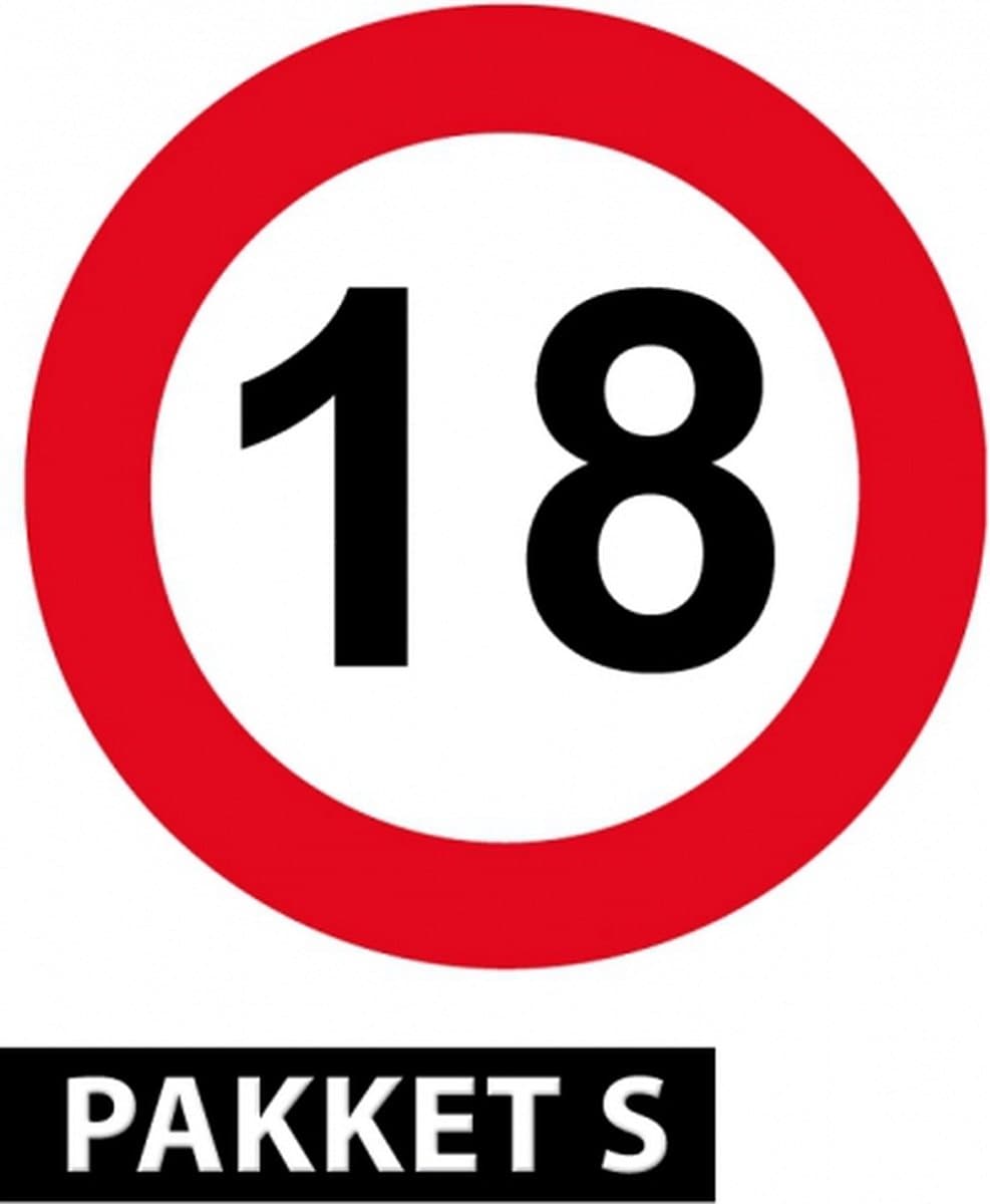 18 jaar versiering pakket klein