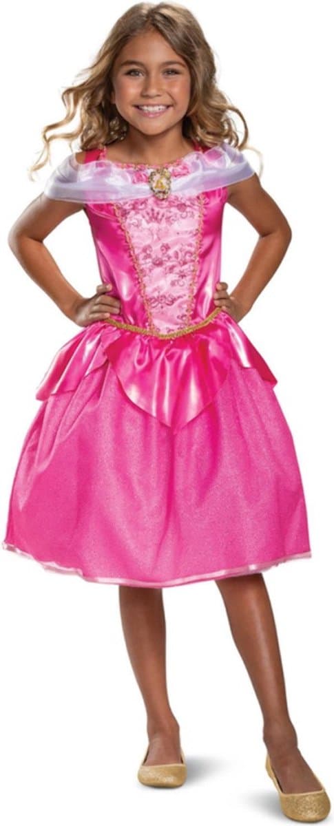 Disney Princess - Aurora Doornroosje Deluxe Kinderkostuum M (7-8 jaar)