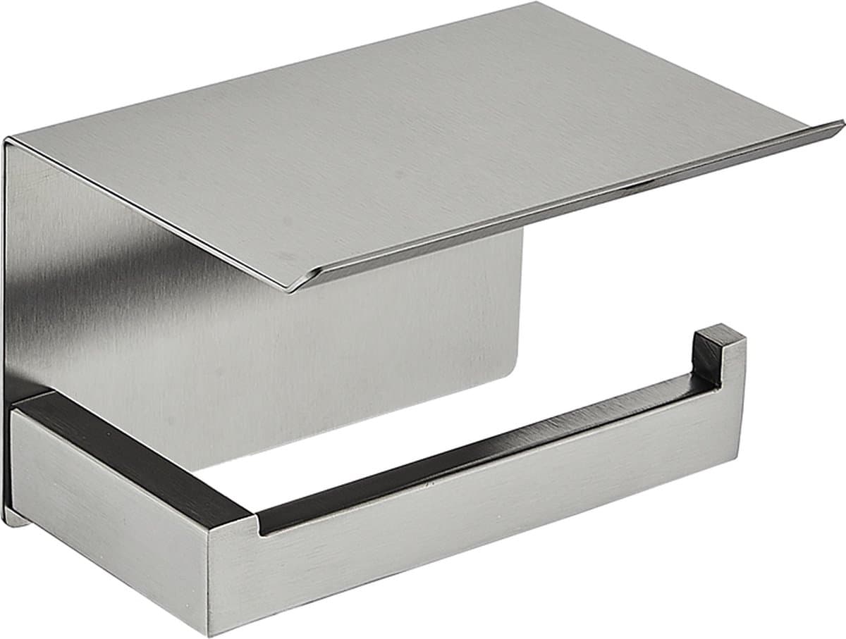 Wc-rolhouder gun metal met planchet