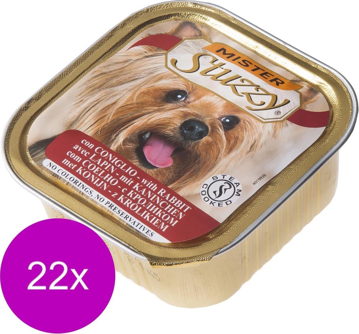 Mister Stuzzy Dog Paté 150 g - Hondenvoer - 22 x Konijn